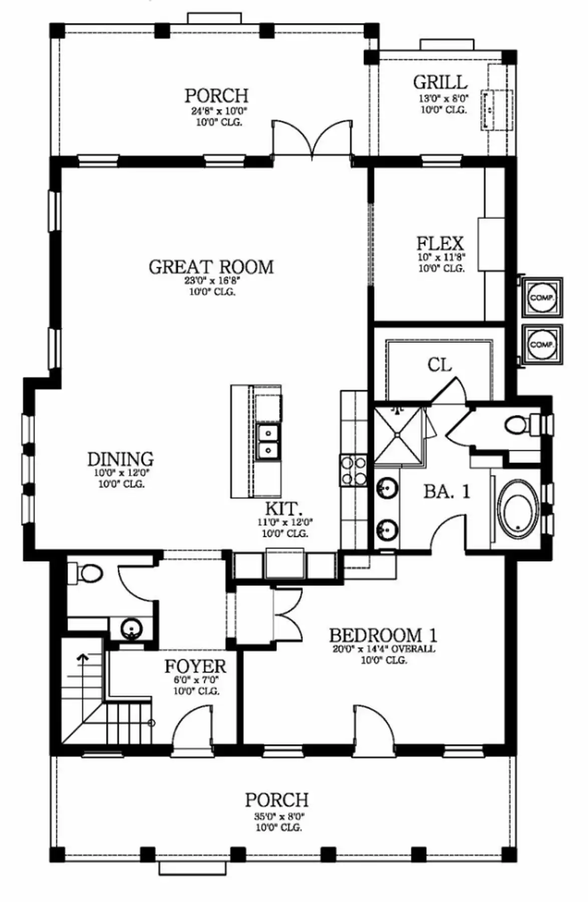 C13-03158-40A — Floor Plan 1